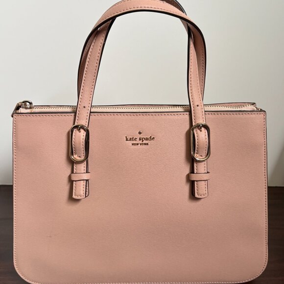 KATE SPADE Connie Medium Pink Triple Gusset Bag Satchel/Crossbody with Wallet - Picture 11 of 16